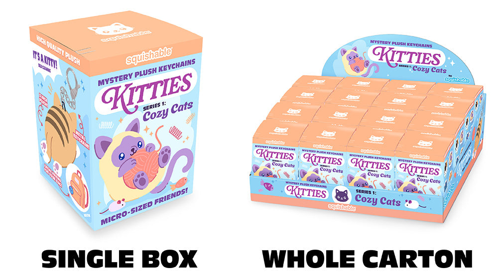 Kitties Micro Blind Box, Series 1: Cozy Cats box carton