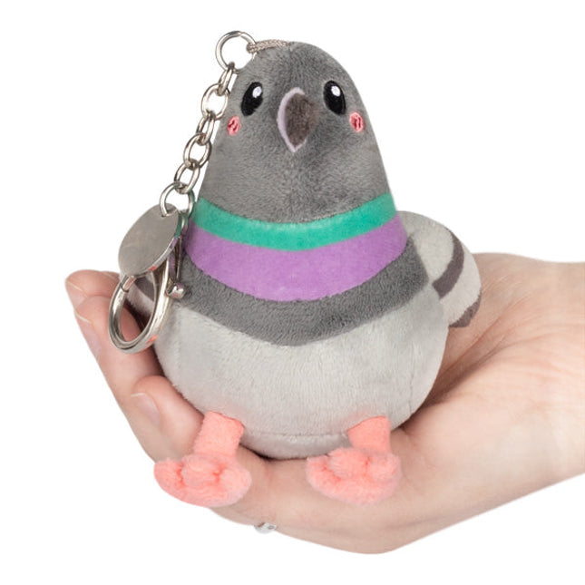 Micro Squishable Pigeon Keychain
