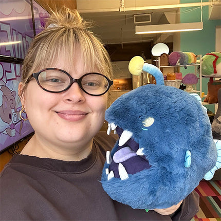 Customer photo of Mini Squishable Anglerfish plush